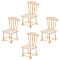 Mini Wooden Chairs, for Dollhouse Furniture Accessories, Home Display Decorations, Antique White, 42x41x85mm