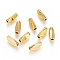 Brass Beads, Long-Lasting Plated, Twist, Real 18K Gold Plated, 8.5x3.5x3.5mm, Hole: 1.5mm