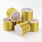 Metallic Thread, Embroidery Thread, Golden, 0.8mm/strand, about 109.36 yards(100m)/roll