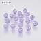 Imitation Austrian Crystal Beads, Grade AAA, K9 Glass, Faceted(32 Facets), Round, Medium Purple, 4mm, Hole: 0.7~0.9mm