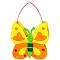 Non Woven Fabric Embroidery Needle Felt Sewing Craft of Pretty Bag Kids, Felt Craft Sewing Handmade Gift for Child Meet Best, Butterfly, Yellow, 14x13x3.5cm