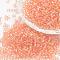 12/0 Round Glass Seed Beads, Grade A, Transparent Colours Rainbow, Light Salmon, 1.8~2.0mm, Hole: 0.8mm, about 28000pcs/pound