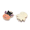 Halloween Theme Rack Plating Alloy Enamel Pendants ENAM-N056-362-2
