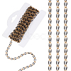 Stainless Steel Enamel Curb Chains CHS-WH0009-07G-02-1