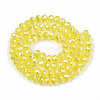 Electroplate Glass Beads Strands EGLA-A034-T6mm-B21-2