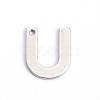 Tarnish Resistant 304 Stainless Steel Letter Charms STAS-O072-U-1