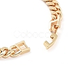 Cubic Zirconia Link Bracelet with Golden Brass Curb Chains BJEW-C055-06A-G-3