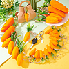 45Pcs 3 Style Flocky Foam Pendant Decoration HJEW-GL0001-03-5