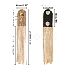 SUPERFINDINGS 2Pcs Fashionable Alloy Tassel Epaulettes FIND-FH0005-41KCG-2