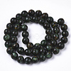 Assembled Synthetic Bronzite and Green Fluorite Beads Strands G-S366-048-2