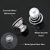 40Pcs 2 Styles Spiral Hair Pin Coil Iron Hair Accessories OHAR-SP0001-10A-5