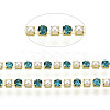 Brass Rhinestone Strass Chains CHC-N017-001A-A11-3