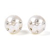 ABS Plastic Imitation Pearl Round Beads SACR-T017-76B-3