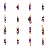 16Pcs Natural Gemstone Copper Wire Wrapped Pendants FIND-DC0003-66-1