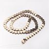 Electroplate Non-magnetic Synthetic Hematite Bead Strands G-F300-23C-06-2