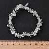 Unisex Chip Natural Quartz Crystal Beaded Stretch Bracelets BJEW-S143-16-6