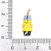 304 Stainless Steel Enamel Pendants STAS-F358-01G-15-3