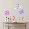 Unfinished Wood Chip Wall Decoration Set DIY-WH0430-950-6
