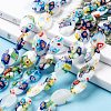 Handmade Millefiori Glass Beads Strands X-LK137-6