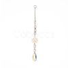 AB Color Teardrop Glass Suncatchers HJEW-JM00845-2