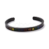 Rainbow Pride Cuff Bangle BJEW-F419-14EB-1