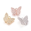 Brass Micro Pave Cubic Zirconia Links ZIRC-L070-80-1