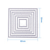 Carbon Steel Cutting Dies Stencils Sets DIY-PH0010-04-3