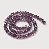 Electroplate Glass Beads Strands GR10MMY-04AB-3