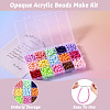 15 Colors Opaque Acrylic Beads MACR-TA0001-69-4