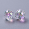 Eco-Friendly Transparent Acrylic Beads X-PL735-2-2