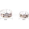 Silver Plated Brass Middle East Rhinestone Spacer Beads RB-PH0001-07S-NF-6