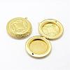 Brass Locket Pendants KK-P094-24-1