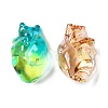 Electroplate K9 Glass Heart Figurines GLAA-B016-02-2