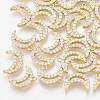 Brass Cubic Zirconia Charms KK-T035-43-1