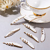 Electroplate Freshwater Shell Big Pendants SHEL-T012-01-5