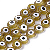 Handmade Evil Eye Lampwork Beads Strands LAMP-S191-02C-07-2