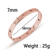 Hollow Star 304 Stainless Steel Bangles RO4138-3-1