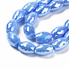 Electroplate Glass Beads Strands EGLA-S194-15A-A-4