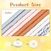 10 Strands 5 Colors Flat Round Handmade Polymer Clay Beads CLAY-SZ0002-01-2