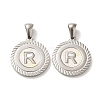 304 Stainless Steel Pendants STAS-I204-R-P-1