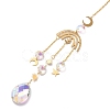 Faceted Glass Sun Catcher Pendant Decorations AJEW-A037-13G-2