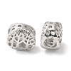 Rack Plating Alloy European Beads PALLOY-S189-08P-1
