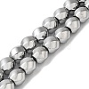 Electroplated Non-Magnetic Synthetic Hematite Beads Strands G-P518-05-01-2