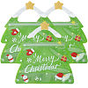 25Pcs Christmas Tree PET with COP Cookies Storage Resealable Bags ABAG-SP0001-52-1