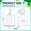 925 Sterling Silver Blank Charms STER-BC0003-80A-2