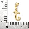Brass Micro Pave Cubic Zirconia Pendants KK-M319-02G-J-3