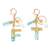 Transparent Epoxy Resin Pendant Keychains KEYC-FS00022-02-2