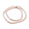 Faceted(32 Facets) Round Full Rainbow Plated Imitation Jade Electroplate Glass Beads Strands EGLA-J130-FR09-2