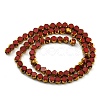 Electroplate Glass Beads Strands X-EGLA-G037-02A-HP01-2