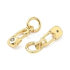 Brass Pave Cubic Zirconia Pendants KK-Z120-46G-2